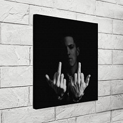 Холст квадратный Eminem Fuck, цвет: 3D-принт — фото 2