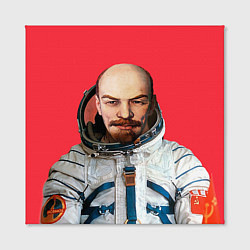 Холст квадратный Ленин космонавт, цвет: 3D-принт — фото 2