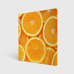 Холст квадратный Апельсин, цвет: 3D-принт
