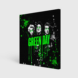 Холст квадратный Green Day: Acid Colour, цвет: 3D-принт