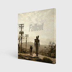 Холст квадратный Fallout City, цвет: 3D-принт