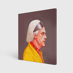 Холст квадратный Доктор Браун, цвет: 3D-принт