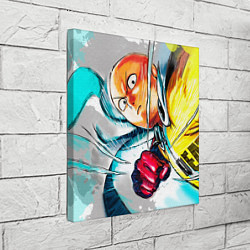 Холст квадратный One Punch Man Rage, цвет: 3D-принт — фото 2