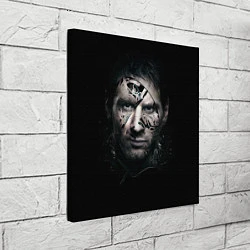 Холст квадратный Messi Black, цвет: 3D-принт — фото 2