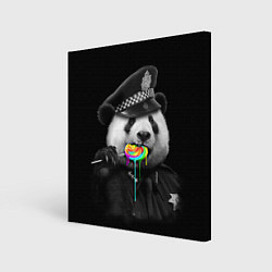 Картина квадратная Панда с карамелью