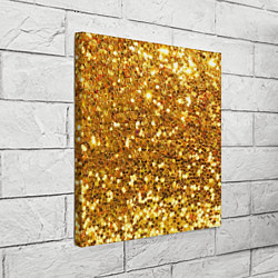 Холст квадратный Золотое мерцание, цвет: 3D-принт — фото 2