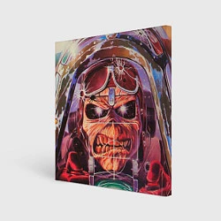 Холст квадратный Iron Maiden: Dead Rider, цвет: 3D-принт