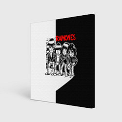 Холст квадратный Ramones Boys, цвет: 3D-принт
