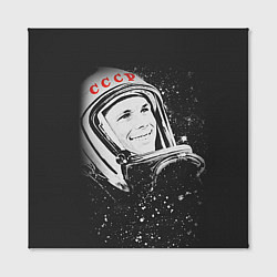 Холст квадратный Гагарин в космосе, цвет: 3D-принт — фото 2