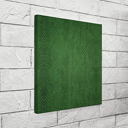 Холст квадратный Змеиная зеленая кожа, цвет: 3D-принт — фото 2