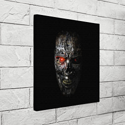 Холст квадратный Terminator Skull, цвет: 3D-принт — фото 2