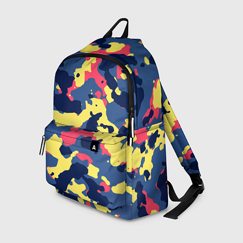 Рюкзак Разноцветный камуфляж / 3D-принт – фото 1