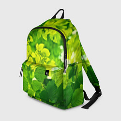 Рюкзак Зелёные листья, цвет: 3D-принт