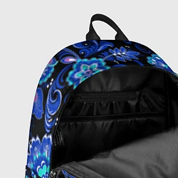 Рюкзак Синяя хохлома, цвет: 3D-принт — фото 2