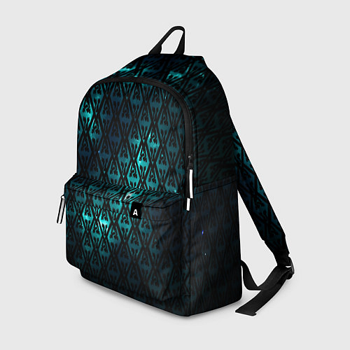 Рюкзак TES: Blue Pattern / 3D-принт – фото 1