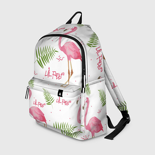 Рюкзак Lil Peep: Pink Flamingo / 3D-принт – фото 1