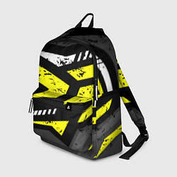 Рюкзак Black yellow abstract sport style