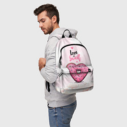 Рюкзак Пончик сердечко, цвет: 3D-принт — фото 2