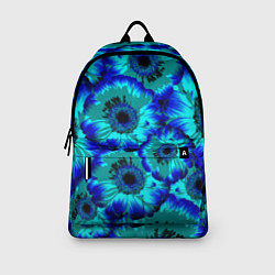 Рюкзак Голубые хризантемы, цвет: 3D-принт — фото 2