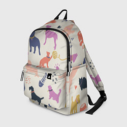 Рюкзак Домашние животные паттерн, цвет: 3D-принт
