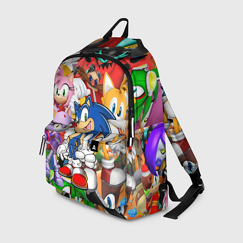 Рюкзак Sonic ПЕРСОНАЖИ / 3D-принт – фото 1