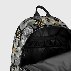 Рюкзак Серебряные листочки, цвет: 3D-принт — фото 2