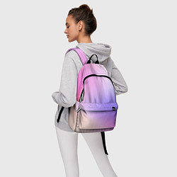Рюкзак Светлый градиент розовый мода, цвет: 3D-принт — фото 2
