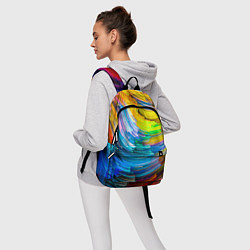 Рюкзак Цветные полоски, цвет: 3D-принт — фото 2