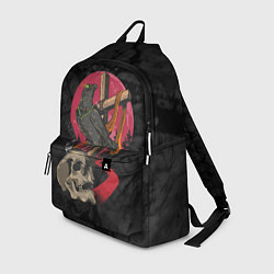 Рюкзак Ворона и череп, цвет: 3D-принт