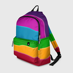 Рюкзак Разноцветные полоски, цвет: 3D-принт