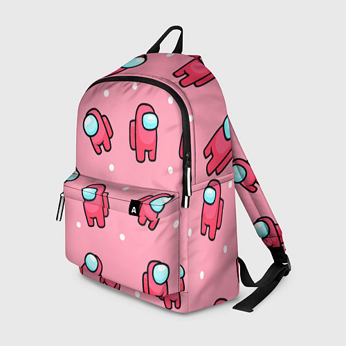 Рюкзак Among Us - Розовый цвет / 3D-принт – фото 1
