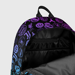 Рюкзак ЛОГО ФУТБОЛЬНЫХ КОМАНД НЕОН, цвет: 3D-принт — фото 2