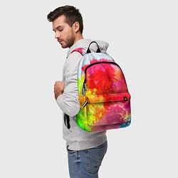 Рюкзак Брызги краски, цвет: 3D-принт — фото 2