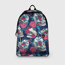 Рюкзак Реалистичные черепа с розами, цвет: 3D-принт — фото 2