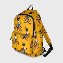 Рюкзак Котики на велосипедах, цвет: 3D-принт