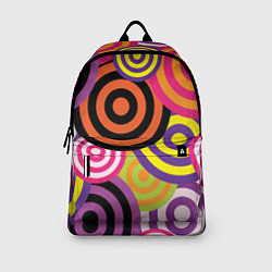 Рюкзак Аннотация разноцветных кругов, цвет: 3D-принт — фото 2