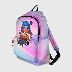 Рюкзак Модная чика в медитации, цвет: 3D-принт