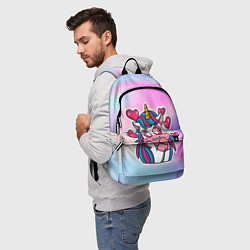 Рюкзак Влюбленный пони единорог, цвет: 3D-принт — фото 2