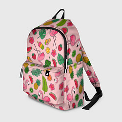 Рюкзак Фламинго Лето, цвет: 3D-принт