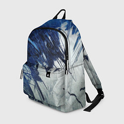 Рюкзак Серо-синее абстрактное, цвет: 3D-принт