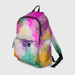 Рюкзак Абстрактный разноцветный узор, цвет: 3D-принт