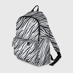 Рюкзак Черно-белый полосатый тигровый