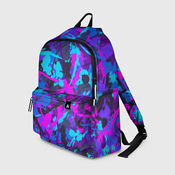 Рюкзак Неоновые кляксы, цвет: 3D-принт