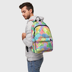 Рюкзак Цветные пластыри, цвет: 3D-принт — фото 2