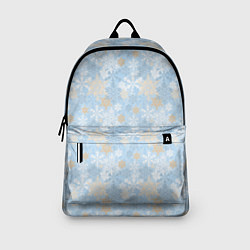 Рюкзак Узоры Снежинки, цвет: 3D-принт — фото 2