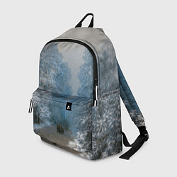 Рюкзак Зимний пейзаж картина маслом, цвет: 3D-принт