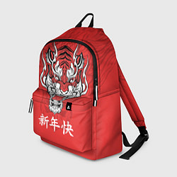 Рюкзак Красный тигр - дракон, цвет: 3D-принт