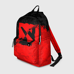 Рюкзак DOTA 2 RED BLACK LOGO, БРЫЗГИ КРАСОК, цвет: 3D-принт