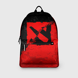 Рюкзак DOTA 2 RED BLACK LOGO, БРЫЗГИ КРАСОК, цвет: 3D-принт — фото 2