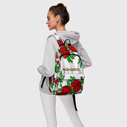 Рюкзак Татьяна в розах, цвет: 3D-принт — фото 2